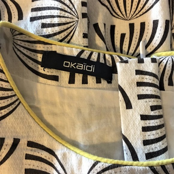 OKAIDI Chic Printed 100% Cotton Dress | 12A/Y - Picture 12 of 15